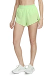 Nike Women's Aeroswift Dri-fit Adv Mid-rise Brief-lined 3" Running Shorts In 376 In Vapor Green/black 