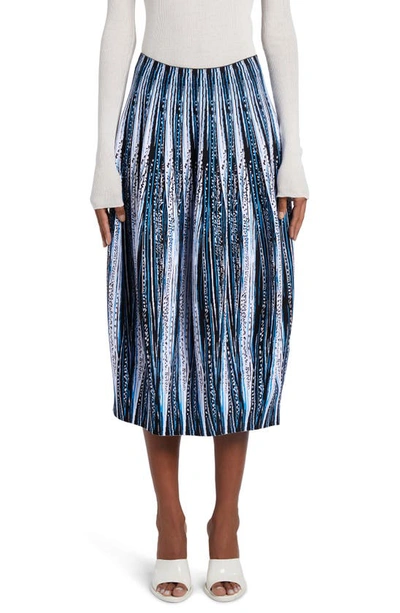 BOTTEGA VENETA FEATHER JACQUARD BALLOON MIDI SKIRT