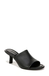 Vince Palmar Leather Kitten-heel Mule Sandals In Black