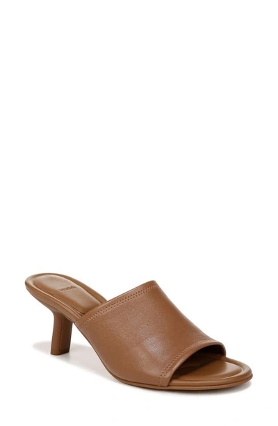 Vince Women's Joan 65mm Leather Open-toe Mules In Brown