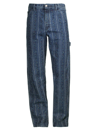 Roy Roger's X Dave's New York Men's  Denim Jacquard Work Trousers