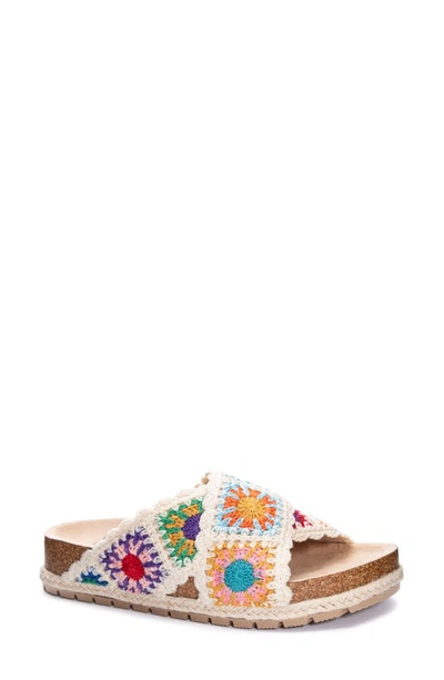 Dirty Laundry Tacoma Crochet Slide Sandal In Natural