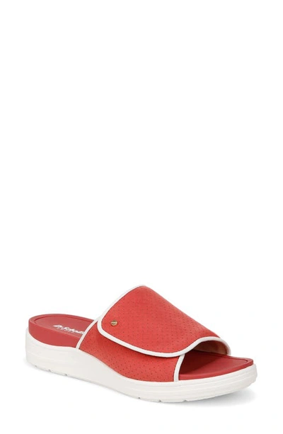 Dr. Scholl's Time Off Sandal In Vintage Red Fabric