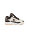 Amiri Brown Low Top Sneakers With Logo Detail On The Side And Mesh Panels In Red