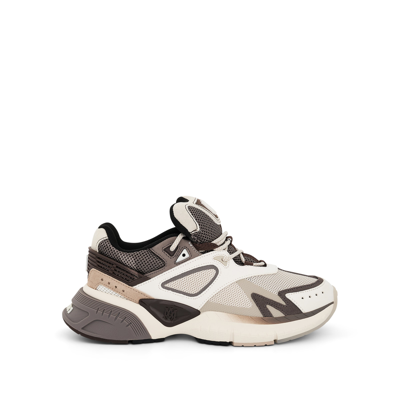 Amiri Runner Mesh Chunky Leather Suede Trainers In Brown