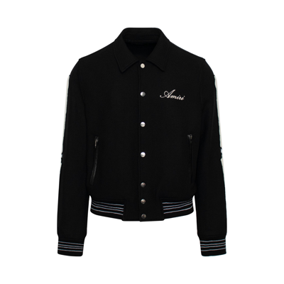 AMIRI MEN'S BONES VARSITY BOMBER JACKET