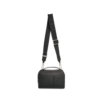 Loewe Mini Satin Calfskin Crossbody Camera Bag In Black