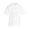 LOEWE EMBROIDERED DISTORTED LOGO T-SHIRT