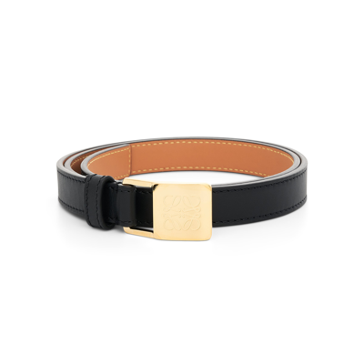 Loewe Amazona Padlock 2cm Belt In Black