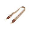 Loewe Bronze Anagram Loop Cotton And Leather Bag Strap In Natural Tan