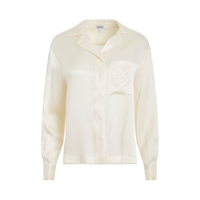 Loewe Pyjama Blouse In Cream