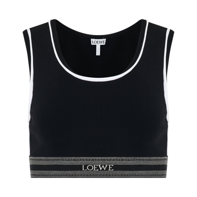 Loewe Logo Sports Bra In Black