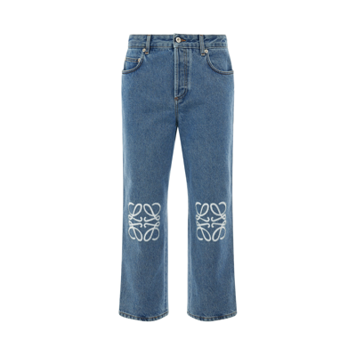 LOEWE WOMEN'S WOMEN ANAGRAM CROPPED JEANS