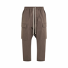 RICK OWENS HEAVY COTTON CARGO CROPPED PANTS
