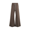 Rick Owens Wide Bela Stretch Cotton Pants In Dust