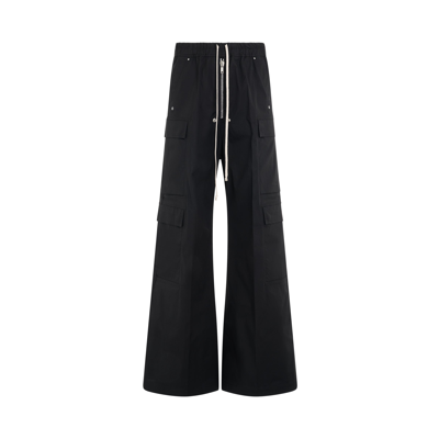 Rick Owens Black Cargobelas Cargo Pants