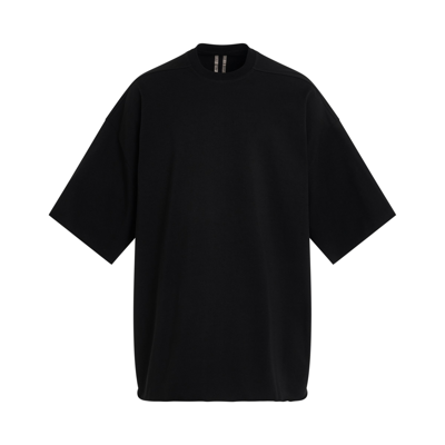 Rick Owens Heavy Jersey Tommy T-shirt In Black