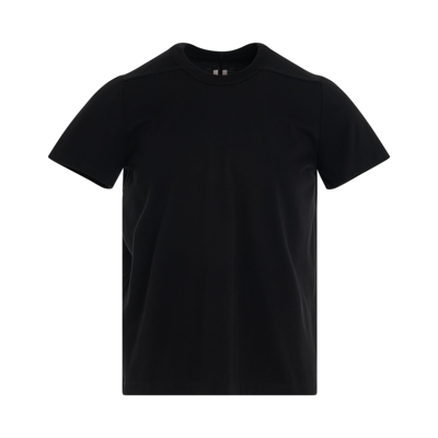 Rick Owens Short Level T-shirt In 09 Black