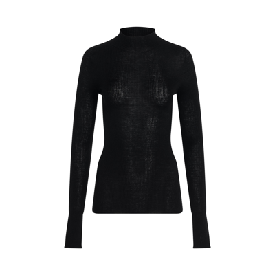 Rick Owens Ribbed Knit Lupetto Sweater