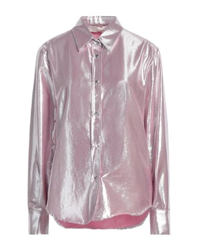 Tela Woman Shirt Pink Size 6 Cotton, Polyester