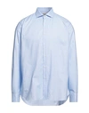 Alessandro Gherardi Man Shirt Sky Blue Size 17 ½ Cotton In Blue