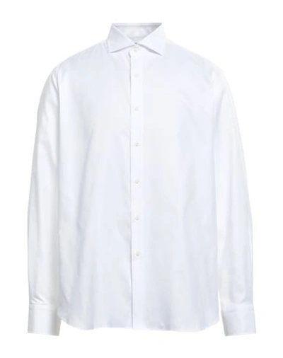 Alessandro Gherardi Man Shirt White Size 17 ½ Cotton