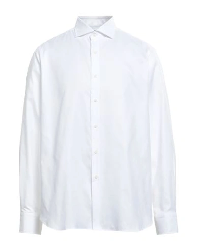 ALESSANDRO GHERARDI ALESSANDRO GHERARDI MAN SHIRT WHITE SIZE 17 ½ COTTON