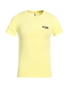 Moschino Man T-shirt Light Yellow Size Xl Cotton, Elastane