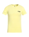 Moschino Man T-shirt Light Yellow Size S Cotton, Elastane