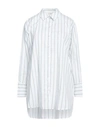 Jacqueline De Yong Woman Shirt Grey Size 8 Cotton, Polyester, Elastane