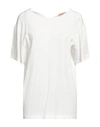 N°21 WOMAN TOP WHITE SIZE 6 ACETATE, SILK