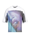 PALM ANGELS PALM ANGELS MAN T-SHIRT WHITE SIZE M POLYAMIDE, VISCOSE, ELASTANE, POLYESTER