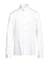 BALMAIN BALMAIN MAN SHIRT WHITE SIZE 17 COTTON