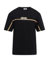 GCDS GCDS MAN T-SHIRT BLACK SIZE XL COTTON