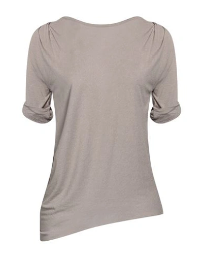 Pinko Woman T-shirt Grey Size Xs Silk, Viscose, Wool