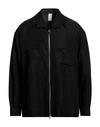 Attachment Cotton-blend Bomber Jacket In Black