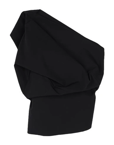 Rick Owens Woman Top Black Size 6 Polyester
