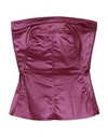 Rick Owens Woman Top Mauve Size 2 Cotton, Polybutylene, Elastane In Magenta
