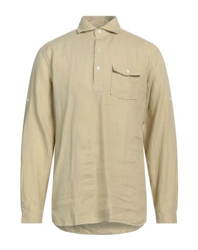 Lardini Man Shirt Sage Green Size Xl Linen