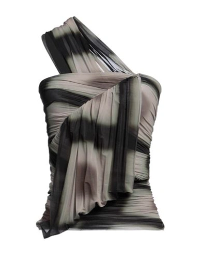 Rick Owens Woman Top Black Size 6 Cupro, Elastane