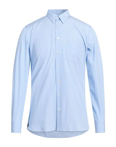 Lardini Man Shirt Sky Blue Size 17 Cotton