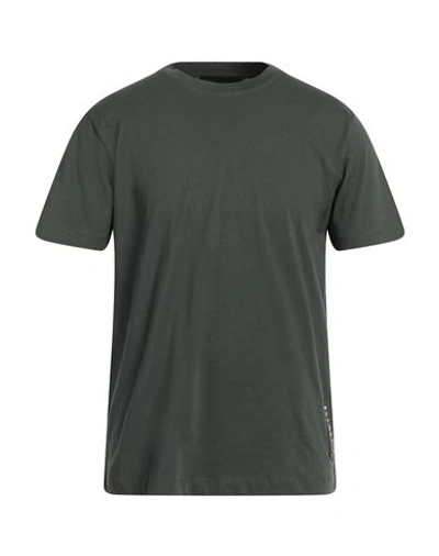 John Richmond Man T-shirt Dark Green Size Xxl Cotton