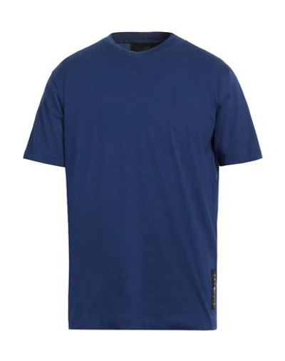 John Richmond Man T-shirt Navy Blue Size Xxl Cotton