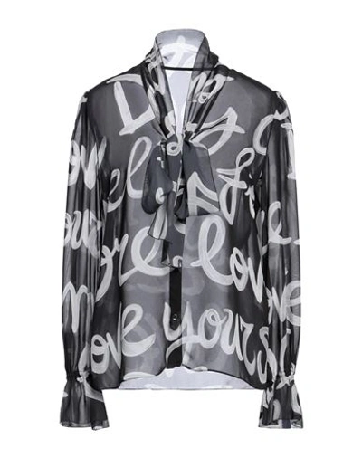 Dolce & Gabbana Woman Shirt Black Size 12 Polyester