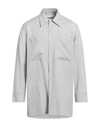 Jil Sander Man Shirt Light Grey Size 15 ¾ Virgin Wool