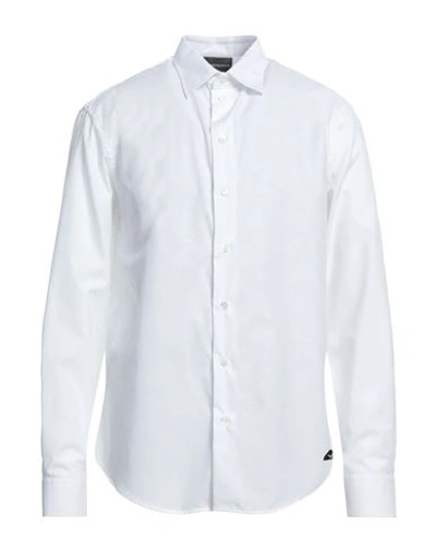Emporio Armani Man Shirt White Size S Cotton