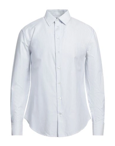 Emporio Armani Man Shirt Blue Size 16 Cotton