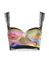 Versace Woman Top Pink Size 6 Silk, Viscose, Polyamide, Elastane In Pink