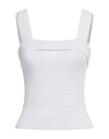 Alaïa Woman Top Off White Size S Viscose, Polyester