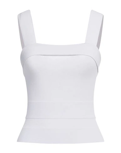 Alaïa Woman Top Off White Size S Viscose, Polyester